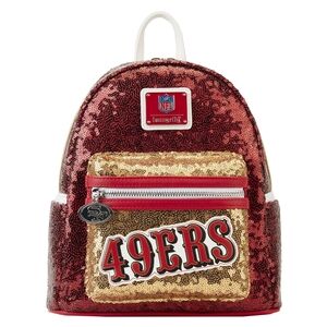 NEW Loungefly 49ers San Francisco Bag Backpack Sequins